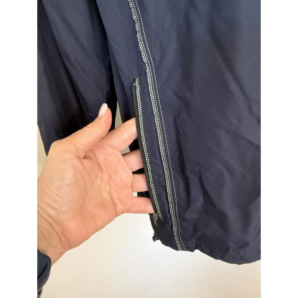 Roundtree & Yorke Sport Mens Jacket Blue Windbreaker‎ Vintage Medium Pockets GUC